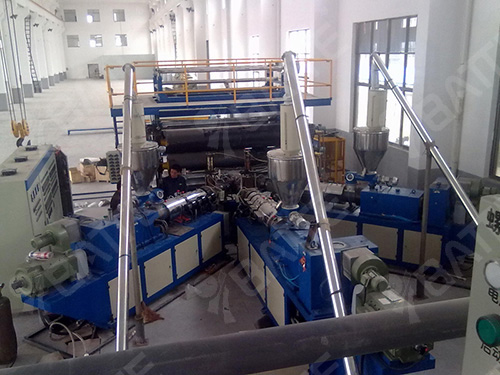 巴特熔体泵应用于PP片材三层共挤生产线